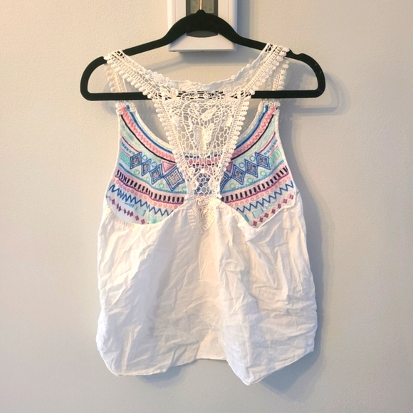 H & M summer tank with knit back - Picture 3 of 6